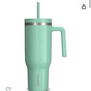 Hydrapeak voyager 40oz tumbler with handle in pale sage‎